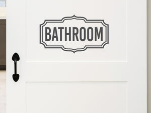 Bathroom Scallop | Bathroom Wall Decal