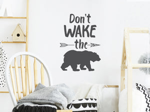 Don't Wake The Bear | Wall Decal For Kids