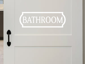 Bathroom Plaque | Bathroom Wall Decal