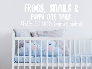 Frogs Snails And Puppy Dog Tails | Wall Decal For Kids