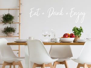 Eat Drink Enjoy Script | Kitchen Wall Decal