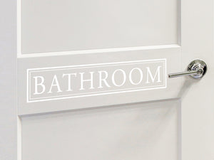 Bathroom | Bathroom Door Decal