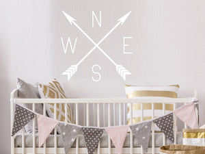 Compass & Arrows | Wall Decal For Kids