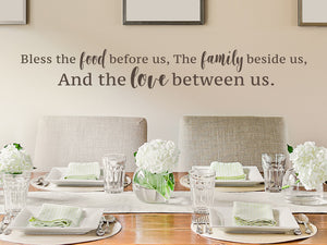 Bless The Food Before Us | Kitchen Wall Decal