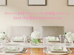 Bless The Food Before Us | Kitchen Wall Decal