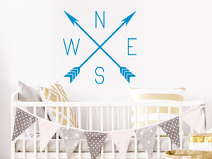 Compass & Arrows | Wall Decal For Kids