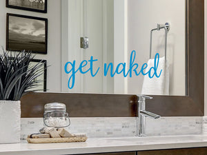 Get Naked | Bathroom Mirror Decal