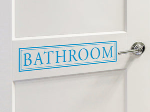 Bathroom | Bathroom Door Decal