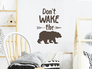 Don't Wake The Bear | Wall Decal For Kids