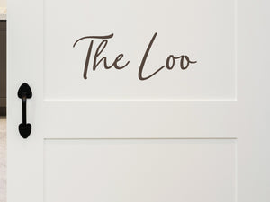 The Loo Script | Bathroom Wall Decal