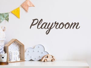 Playroom Cursive | Wall Decal For Kids