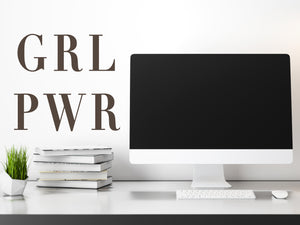 GRL PWR (Girl Power) | Office Wall Decal