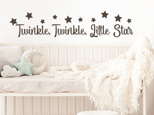 Twinkle Twinkle Little Star Cursive | Kids Room Wall Decal