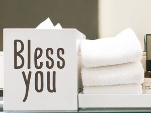 Bless You | Bathroom Tissue Box Decal