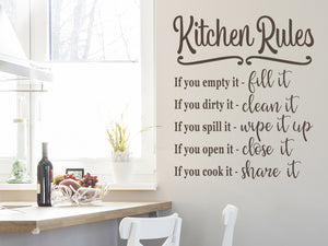 Kitchen Rules | Kitchen Wall Decal
