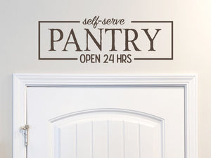 The Pantry Open 24 Hours a Day | Kitchen Wall Decal