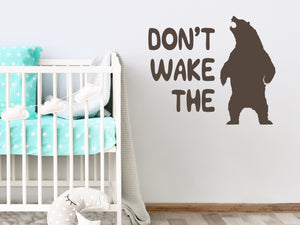Don't Wake The Bear Bold | Wall Decal For Kids