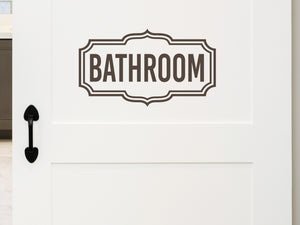 Bathroom Scallop | Bathroom Wall Decal