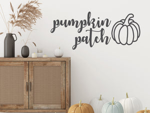Pumpkin Patch Cursive | Living Room Wall Decal