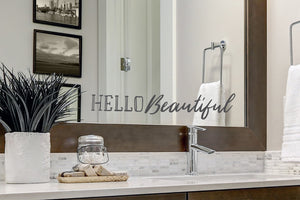 Hello Beautiful | Bathroom Mirror Wall Decal