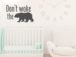 Don't Wake The Bear Print | Wall Decal For Kids