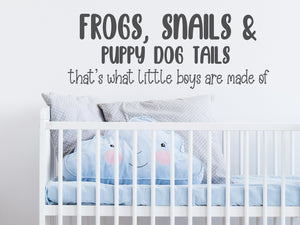 Frogs Snails And Puppy Dog Tails | Wall Decal For Kids