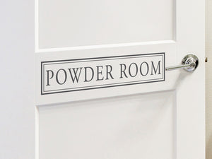 Powder Room | Bathroom Wall Decal