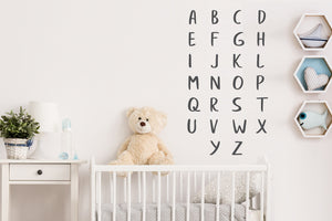 Alphabet Bold Columns | Wall Decal For Kids