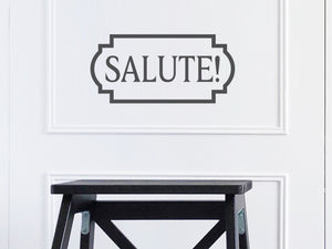 Salute! Plaque | Kitchen Wall Decal