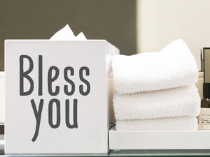 Bless You | Bathroom Tissue Box Decal