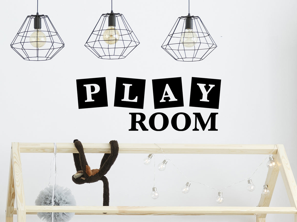 Playroom, Blocks Decal, Playroom Wall Decal, Playroom Door Decal, Kids Room Wall Decal, Nursery Wall Decal, Vinyl Wall Decal