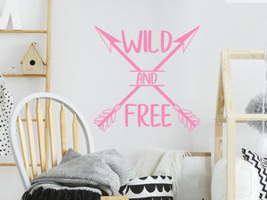 Wild And Free With Arrows | Kids Room Wall Decal