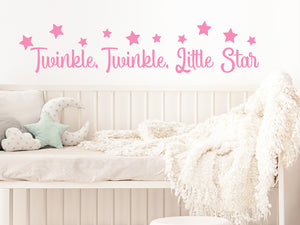 Twinkle Twinkle Little Star Cursive | Kids Room Wall Decal
