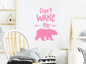 Don't Wake The Bear | Wall Decal For Kids