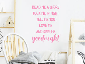 Read Me A Story Tuck Me In Tight | Kids Room Wall Decal