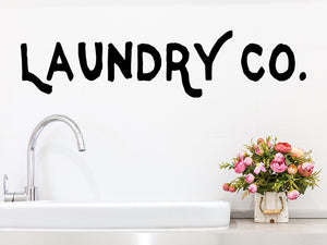 Laundry Co., Laundry Decal, Laundry Room Wall Decal, Vinyl Wall Decal