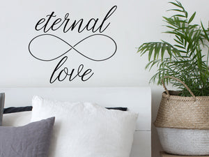 Eternal Love, Infinity Loop, Bedroom Wall Decal, Master Bedroom Wall Decal, Vinyl Wall Decal