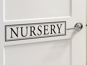 Nursery, Nursery Wall Decal, Nursery Door Decal, Vinyl Wall Decal