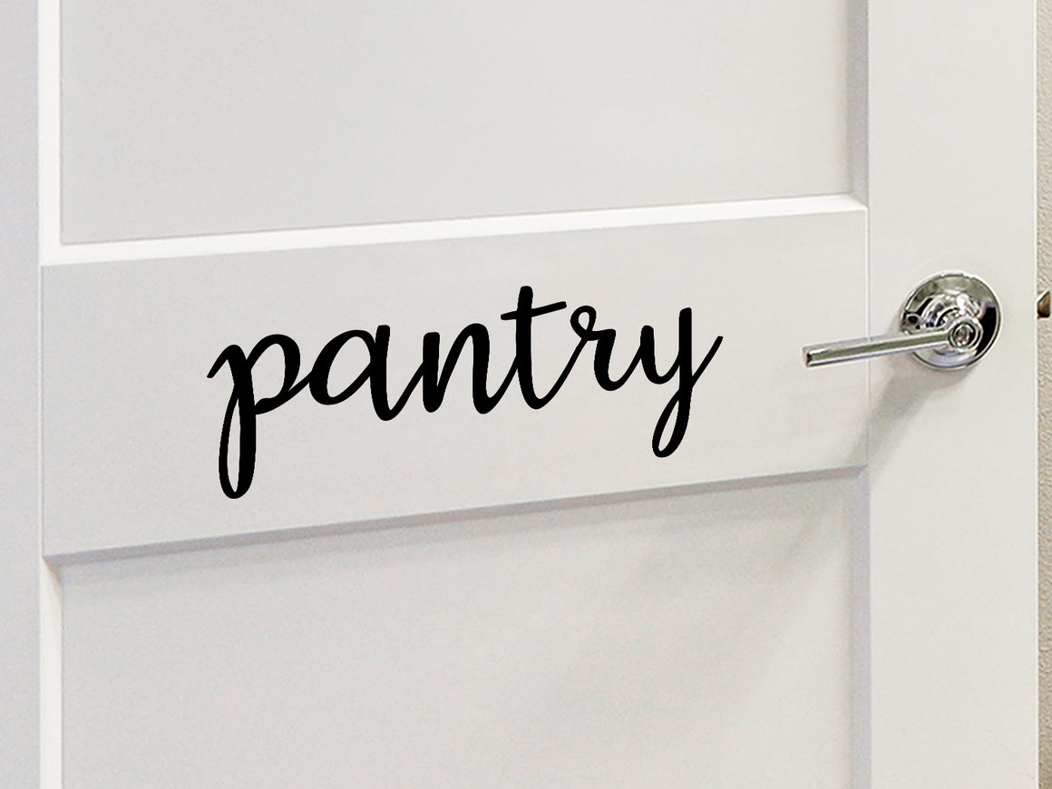Pantry, Pantry Door Decal, Kitchen Wall Decal, Vinyl Wall Decal, Pantry Wall Decal