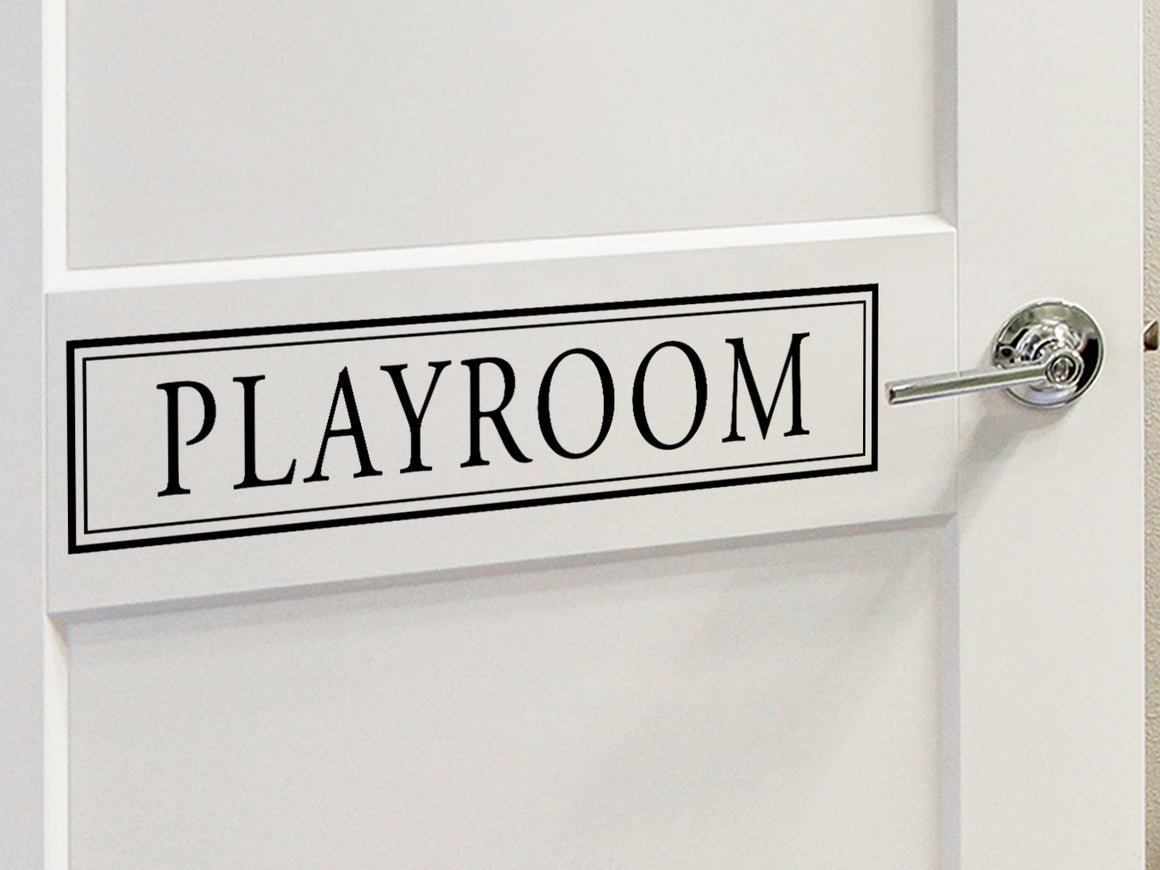 Playroom, Playroom Wall Decal, Playroom Door Decal, Nursery Wall Decal, Vinyl Wall Decal