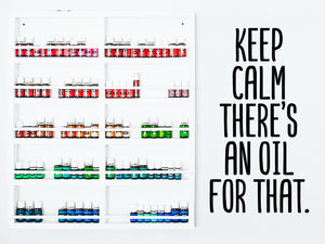 Keep Calm There's An Oil For That, Essential Oil Decal, Vinyl Wall Decal, Essential Oil Rack And Shelf