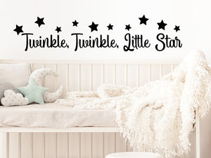 Twinkle Twinkle Little Star, Stars Decal, Kids Room Wall Decal, Nursery Wall Decal, Vinyl Wall Decal, Playroom Wall Decal 