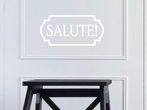 Salute! Plaque | Kitchen Wall Decal