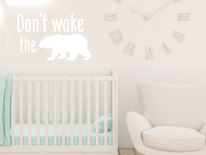 Don't Wake The Bear Print | Wall Decal For Kids
