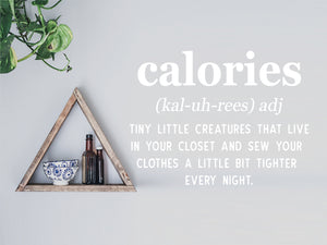 Calories Definition | Kitchen Wall Decal