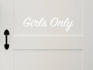 Girls Only Script | Wall Decal For Kids