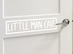 Little Man Cave | Door Decal For Kids