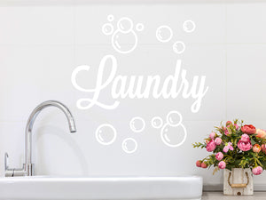 Laundry (Bubbles) | Laundry Room Wall Decal