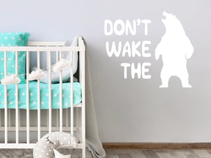 Don't Wake The Bear Bold | Wall Decal For Kids