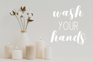 Wash Your Hands | Bathroom Wall Decal